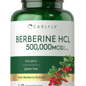 Berberine HCL 500,000 mcg - 60 Capsules